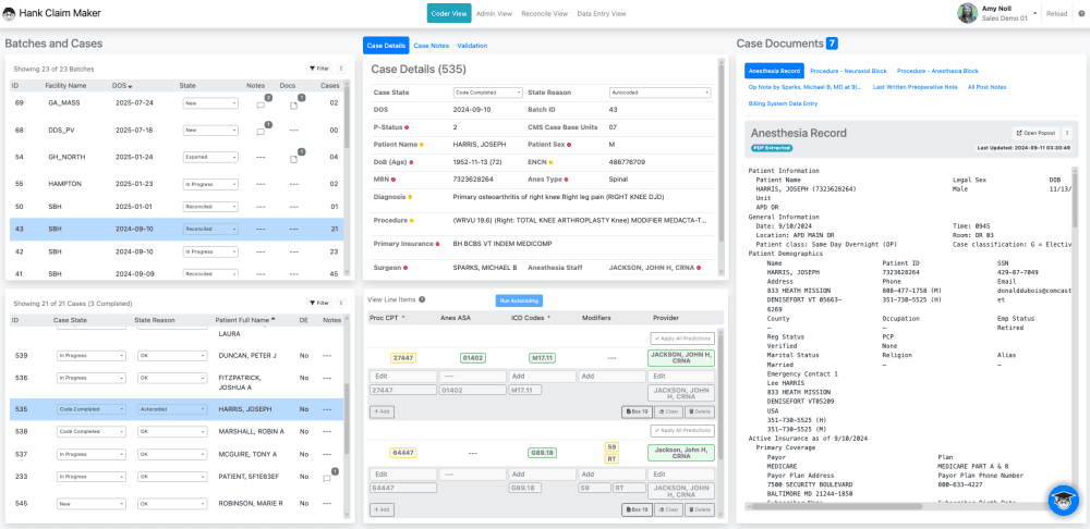 Once all cases in a batch have been coded mark the Batch as 'Complete'