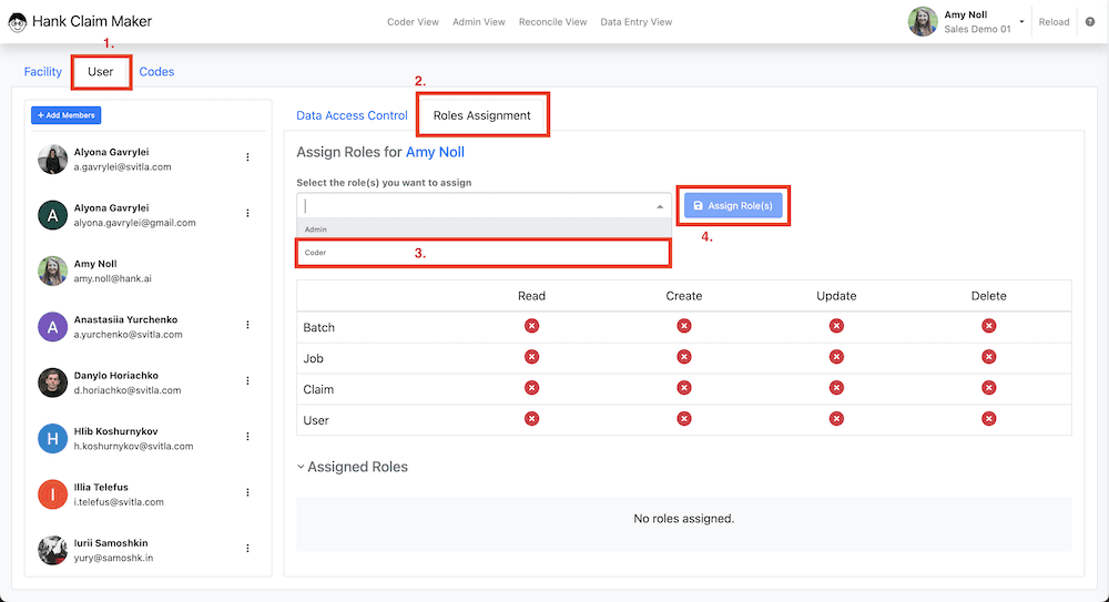 You will need to assign a role to the new user before they have full access.