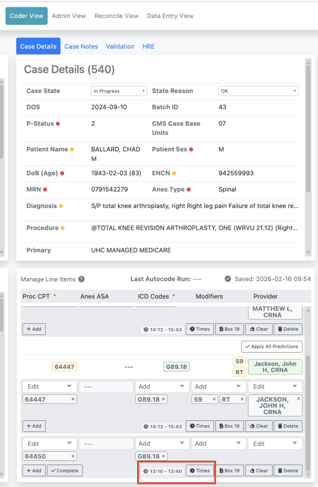 This will tie the line item to the additional time and will be reflected in the billing export file.