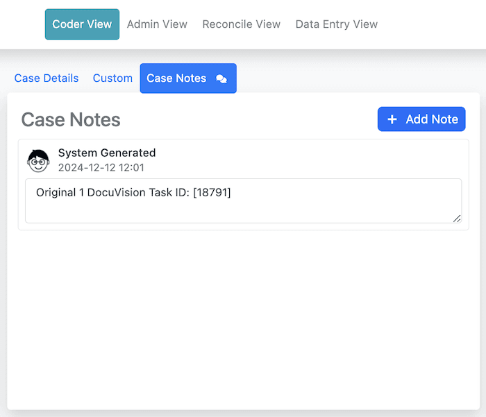 Claim Maker automated System generated notes will also appear here when automatically added by Claim Maker.