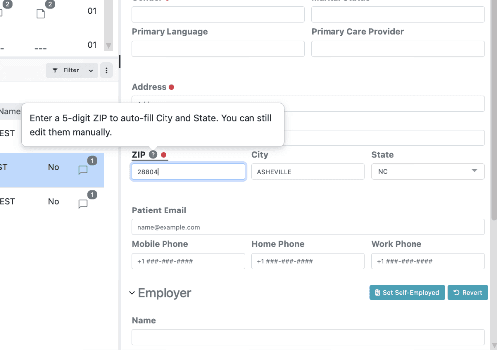 If for some reason the city/state autopopulate with an incorrect entry, you can still manually update these fields.
