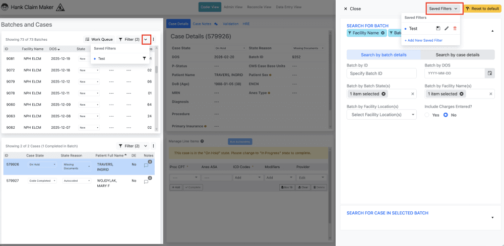 3) Next time you want to navigate quickly to that same filter set, you can select it from the dropdown next to the filter ic…