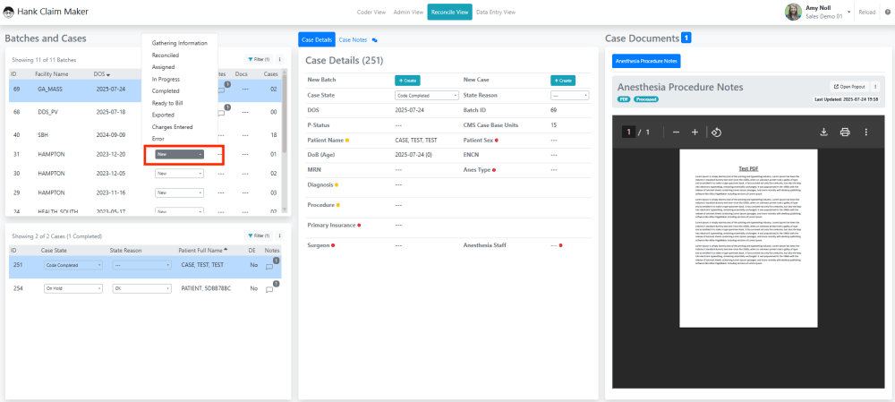 Contact your organization's admin if you would like to disable certain batch states or add a new batch state.