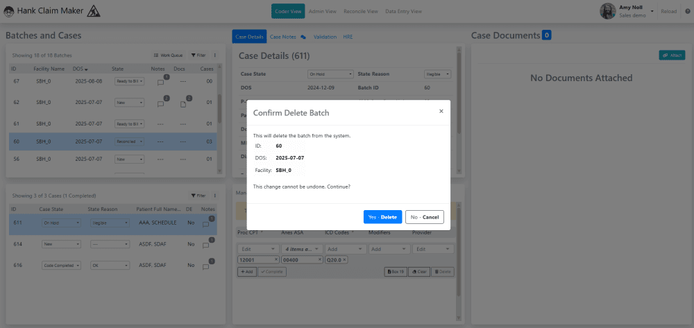 If you need the batch restored, you can contact ui-support@hank.ai